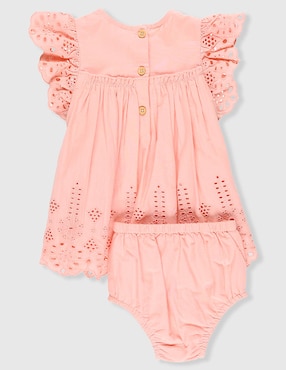 Vestido con calzón Mon Caramel manga mariposa para bebé niña