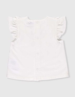 Playera Mon Caramel manga corta para bebé niña