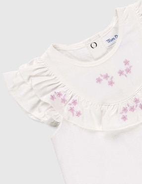 Playera Mon Caramel manga corta para bebé niña