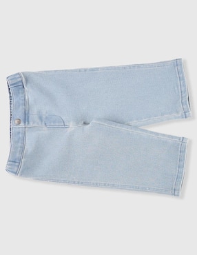 Jeans straight Mon Caramel lavado claro para bebé niña
