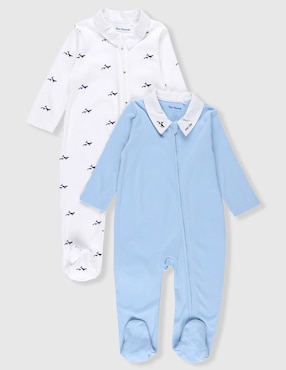 Set de mamelucos Mon Caramel de algodón para bebé niño