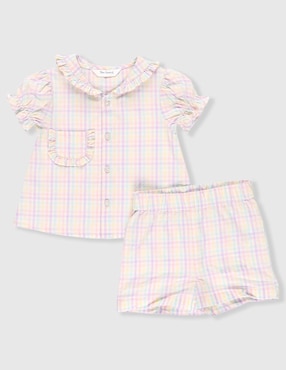 Conjunto pijama Mon Caramel para bebé niña