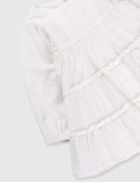 Vestido con chaleco Mon Caramel manga globo para bebé niña