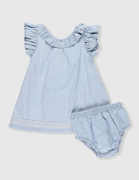Vestido Mon Caramel manga mariposa para bebé niña