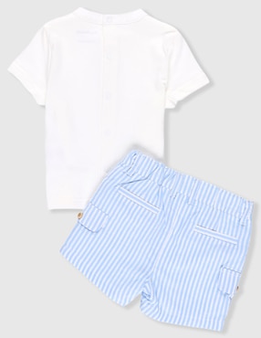 Conjunto casual Mon Caramel de algodón para niño