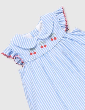 Vestido con calzón Mon Caramel manga volantes para bebé niña