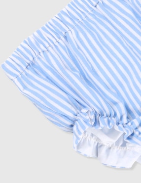 Vestido con calzón Mon Caramel manga volantes para bebé niña