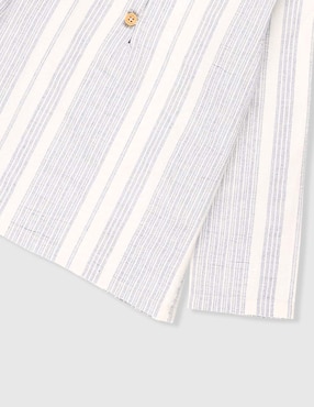 Camisa casual Mon Caramel de algodón manga larga para niño