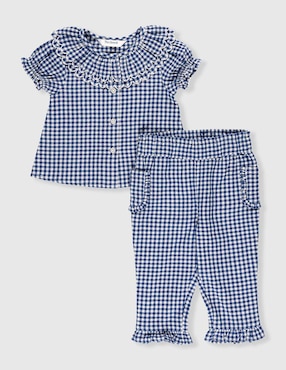 Conjunto Mon Caramel de algodón para niña
