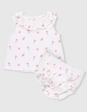 Conjunto Mon Caramel de algodón para bebé niña