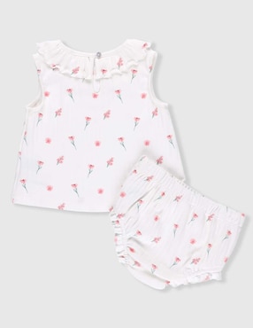 Conjunto Mon Caramel de algodón para bebé niña