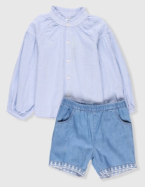 Conjunto Mon Caramel de algodón para bebé niña
