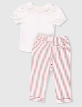 Conjunto Mon Caramel de algodón para bebé niña