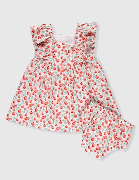 Conjunto vestido Mon Caramel sin manga para bebé niña