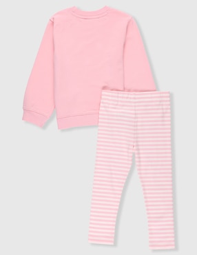 Conjunto Mon Caramel de algodón para niña