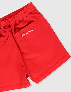 Falda short Mon Caramel de algodón para bebé niña