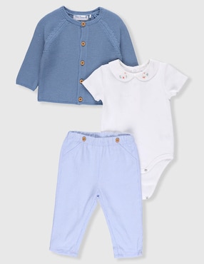 Conjunto Mon Caramel de algodón para bebé niño