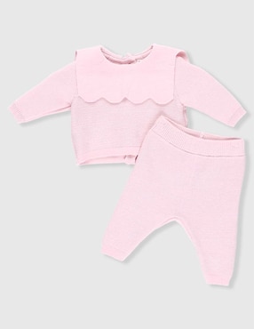Conjunto casual Mon Caramel para bebé niña