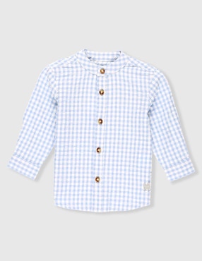 Camisa casual Mon Caramel Collection Collection de algodón manga larga para niño