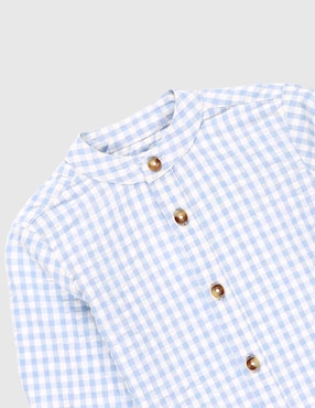 Camisa casual Mon Caramel Collection Collection de algodón manga larga para niño