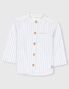 Camisa casual Mon Caramel Collection de algodón manga larga para niño