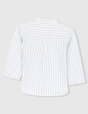 Camisa casual Mon Caramel Collection de algodón manga larga para niño