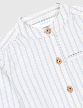 Camisa casual Mon Caramel Collection de algodón manga larga para niño