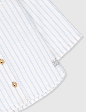 Camisa casual Mon Caramel Collection de algodón manga larga para niño