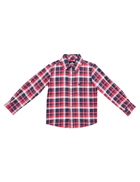 Camisa casual Ferrioni Alaymar de algodón manga larga para niño