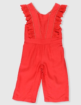 Jumpsuit largo Mon Caramel Collection de algodón para niña