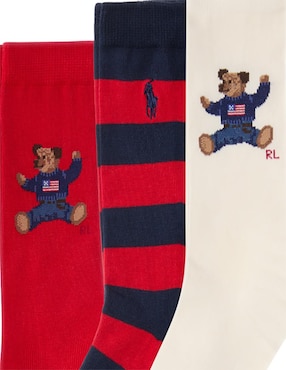 Set de calcetín Polo Ralph Lauren de algodón unisex 3 pares