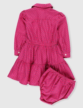 Vestido Polo manga larga para bebé niña