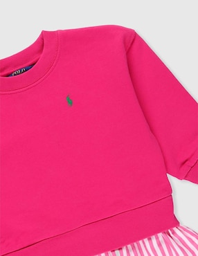 Vestido Polo manga regular para bebé niña