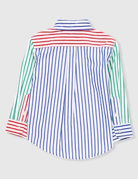 Camisa casual Polo de algodón manga larga para bebé niño