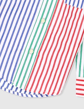 Camisa casual Polo de algodón manga larga para bebé niño