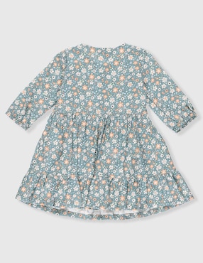 Vestido Ferrioni manga globo para bebé niña