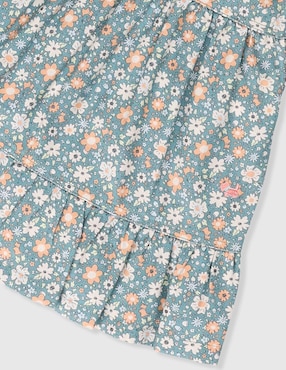 Vestido Ferrioni manga globo para bebé niña