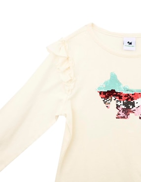 Playera Ferrioni manga larga para bebé niña