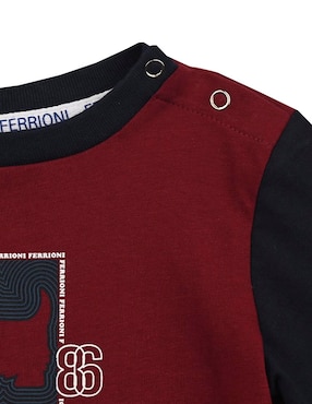 Playera Ferrioni Satcher manga larga para bebé niño