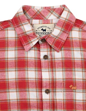 Camisa casual Ferrioni Gavina de algodón manga larga para niño