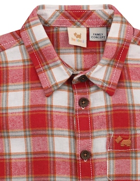Camisa casual Ferrioni Gavina de algodón manga larga para niño