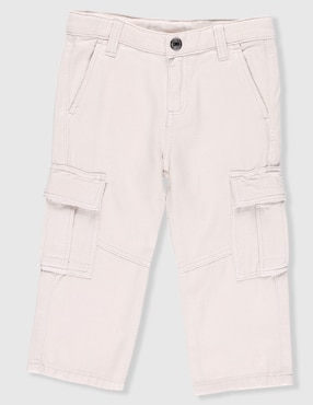 Jeans cargo straight Guess lavado claro para bebé niño