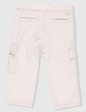 Jeans cargo straight Guess lavado claro para bebé niño