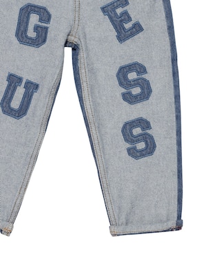 Jeans straight Guess lavado obscuro para bebé niña
