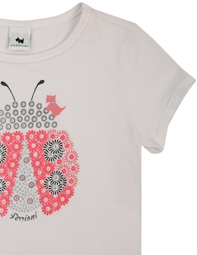 Playera Ferrioni Carin manga corta para bebé niña