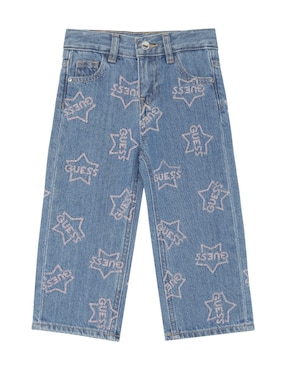 Jeans campana Guess lavado claro para bebé niña