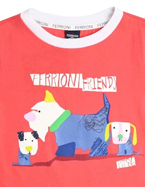 Playera Ferrioni Tanner manga corta para bebé niño