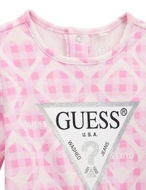 Mameluco Guess de algodón para bebé niña