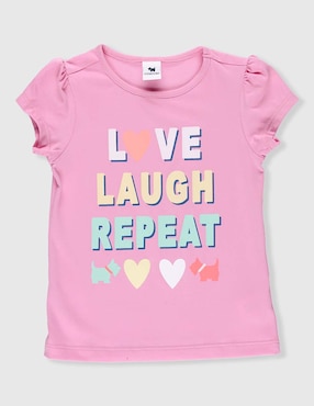 Playera Ferrioni manga corta para bebé niña