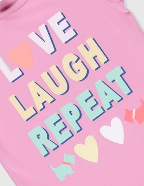 Playera Ferrioni manga corta para bebé niña